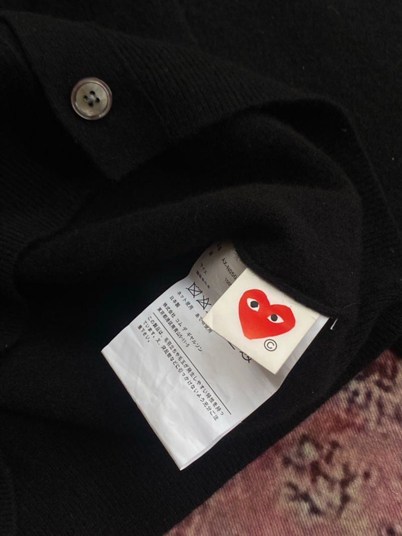 Play comme des garcons cardigan black, foto 5