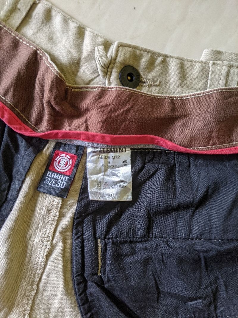 Element Skateboards Men Basic Camel Cream Chinos Long Pants, foto 9