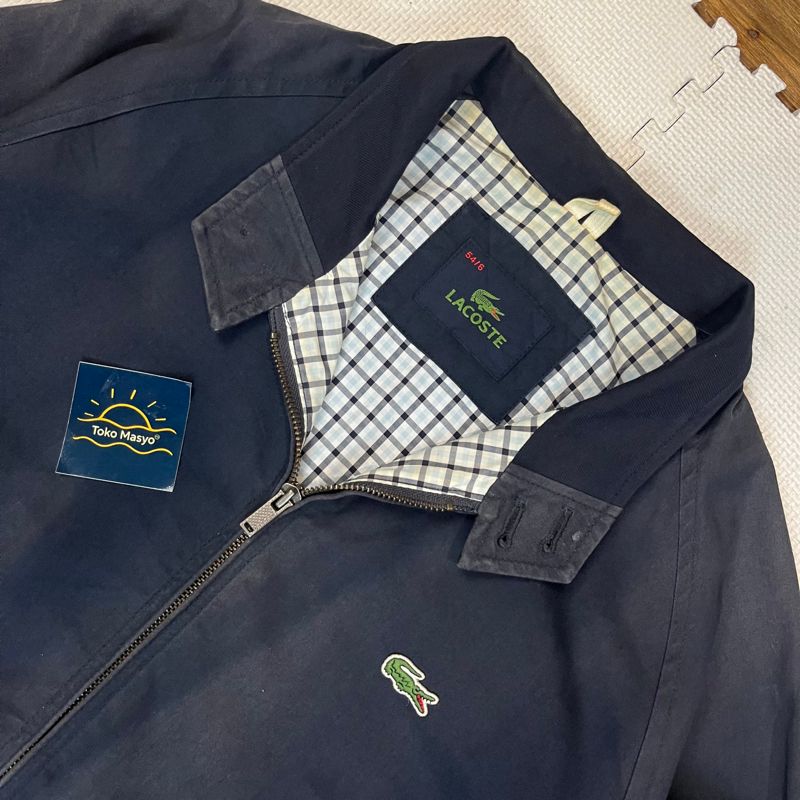 Lacoste Classic Harrington Canvas Boxy Jacket Blue Navy, foto 5