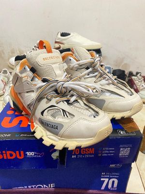 BALENCIAGA TRACK LED WHITE ORANGE