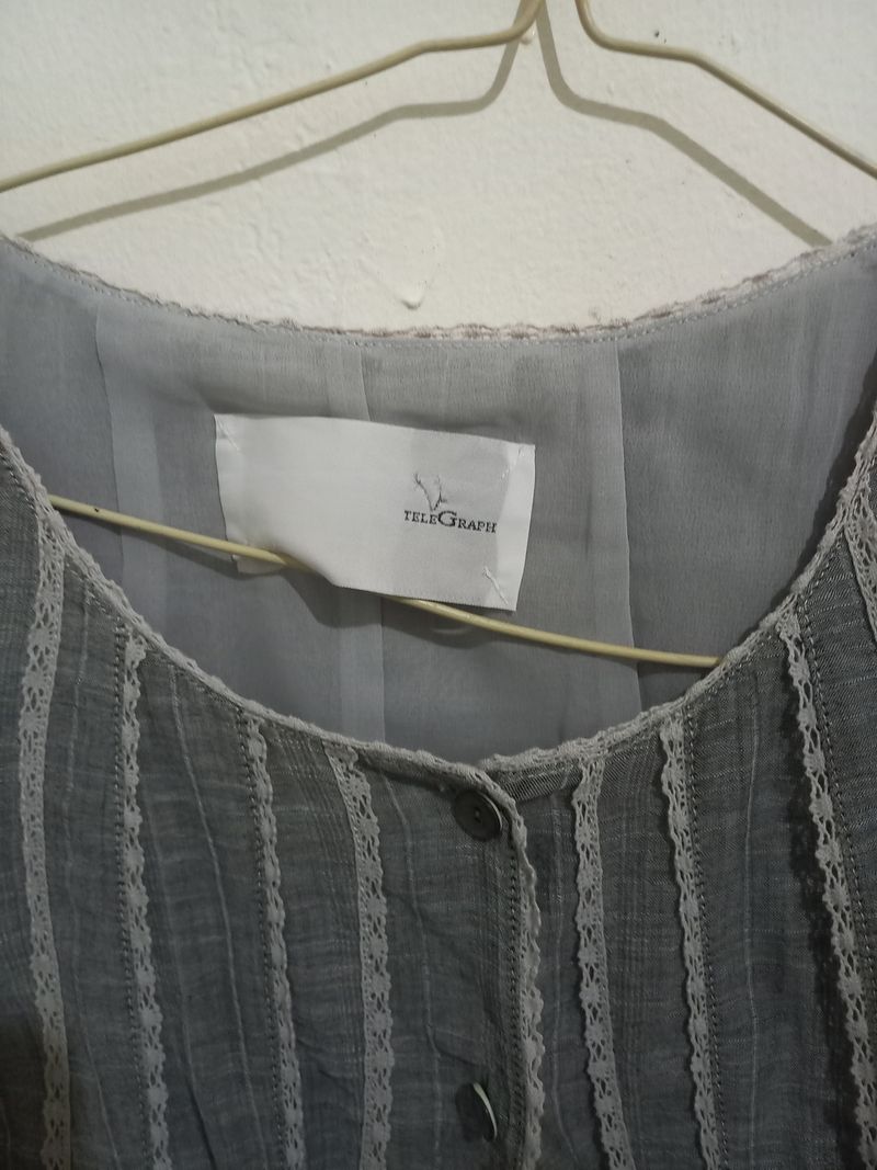 Minimalist Blouse Wanita gray, foto 2