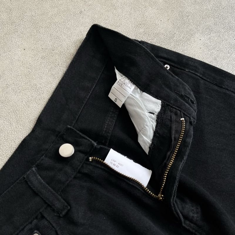 Basic Denim longpants washed black jeans, Straight Fit, foto 6