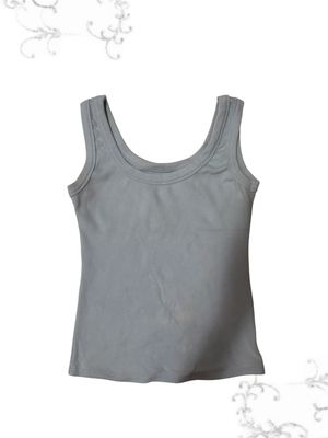 Baby blue crop top