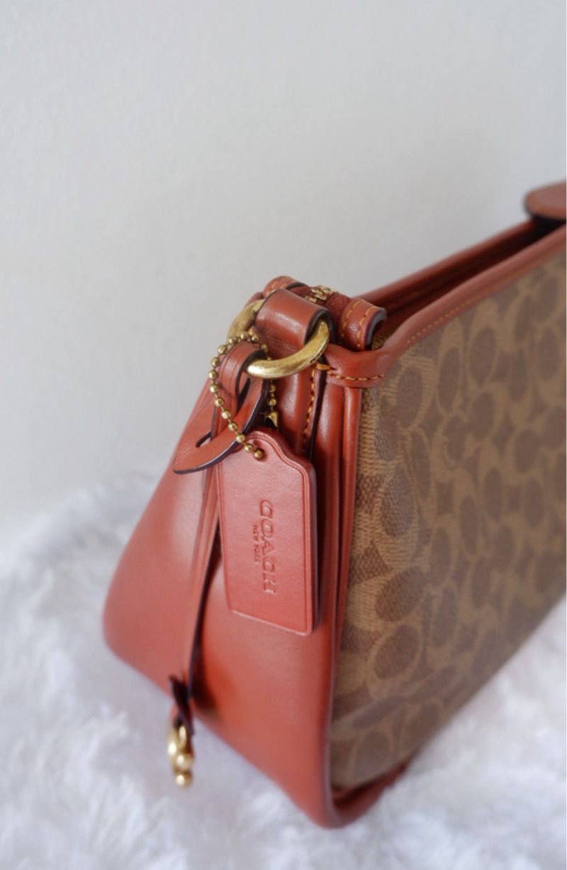 Coach Signature Cary Tan Rust, foto 6