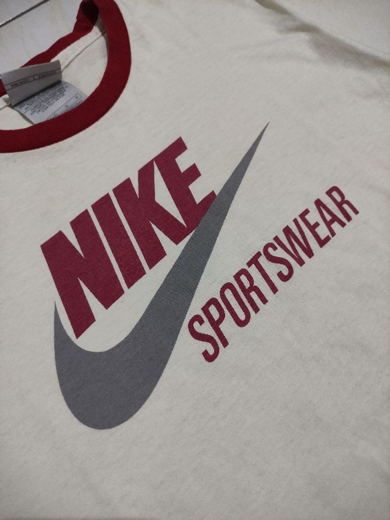 Nike ringer tee sportwear broken white, foto 4