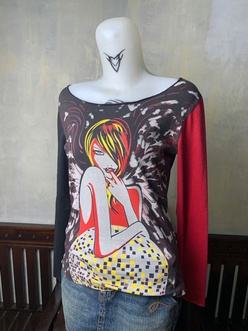 2000s Disco Girl Graphic Top (M), foto 2