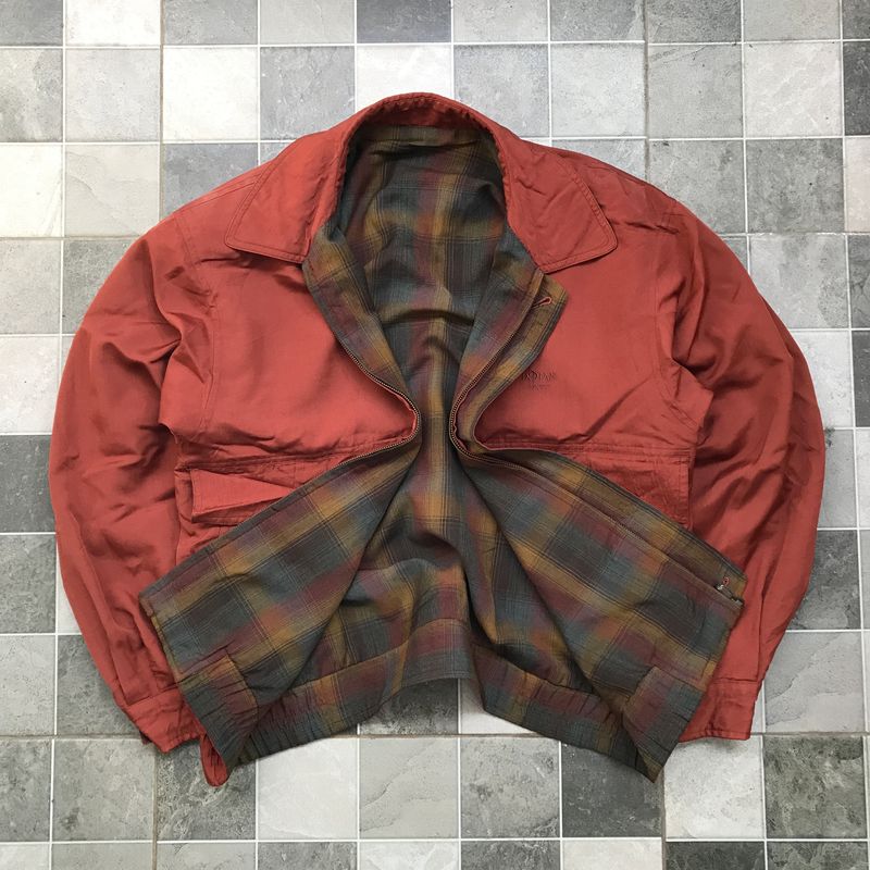 Vintage Casual Bomber jacket Pria orange, foto 2