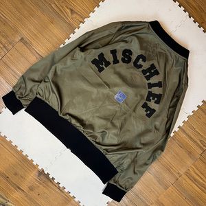 Michief Bomber Green Army Nylon Jacket