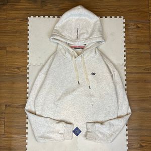 New Balance NB Fleece Bellfit Crop Hoodie Gray Jacket