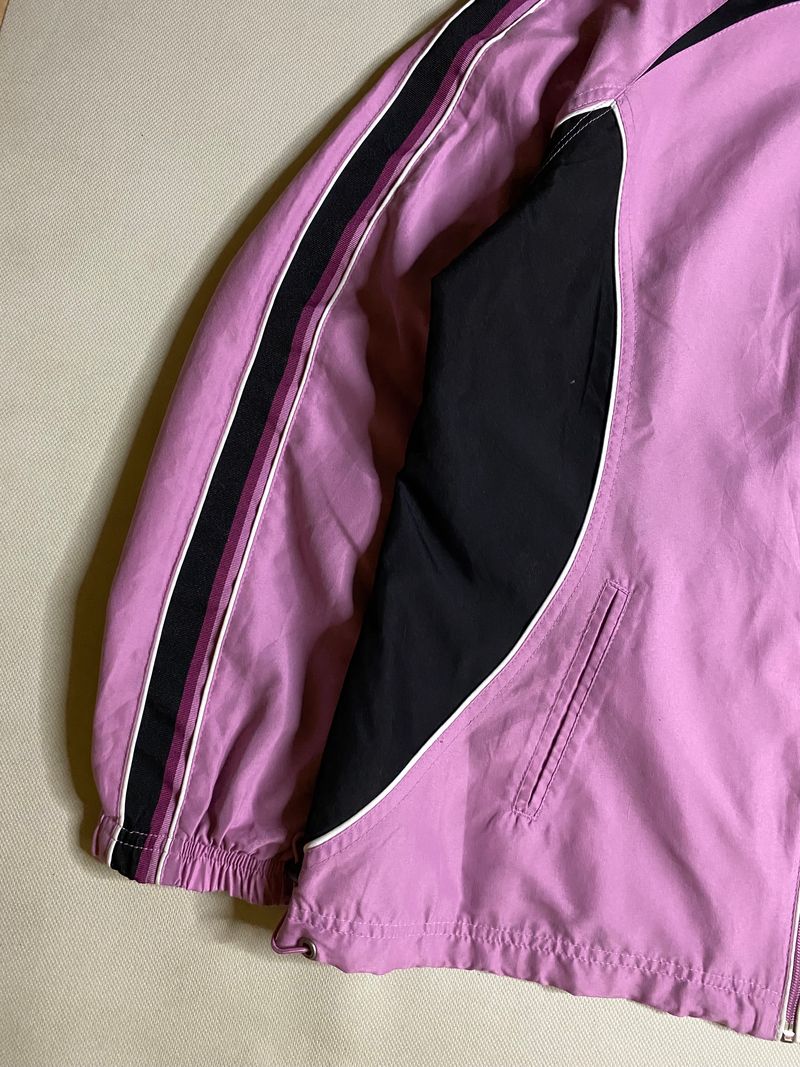 Biker Casual Bomber jacket Pria pink, foto 3
