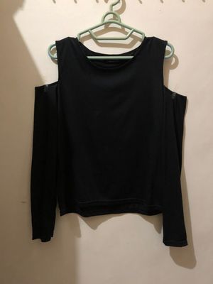 cutout black top no brand