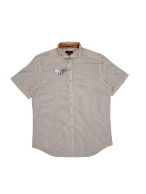 Paul Smith COLLECTION Cutaway Short Sleeve Shirt Yellow