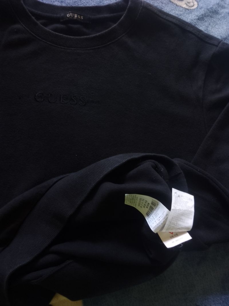 Guess Casual Sweatshirt Pria black, foto 3