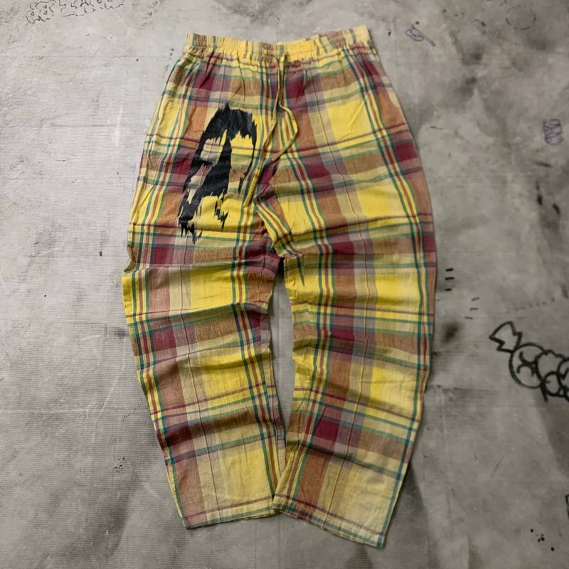 y2k pants plaid skull, foto 4