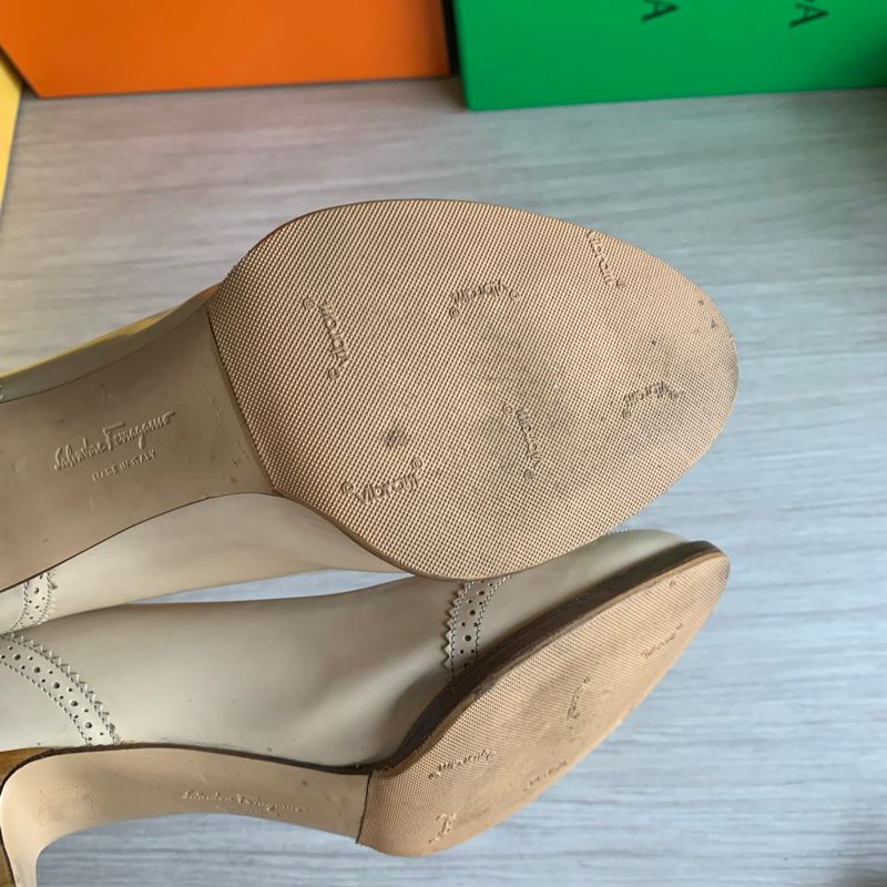 SALVATORE FERRAGAMO HEELS SIZE 9 1/2D EU41, foto 4
