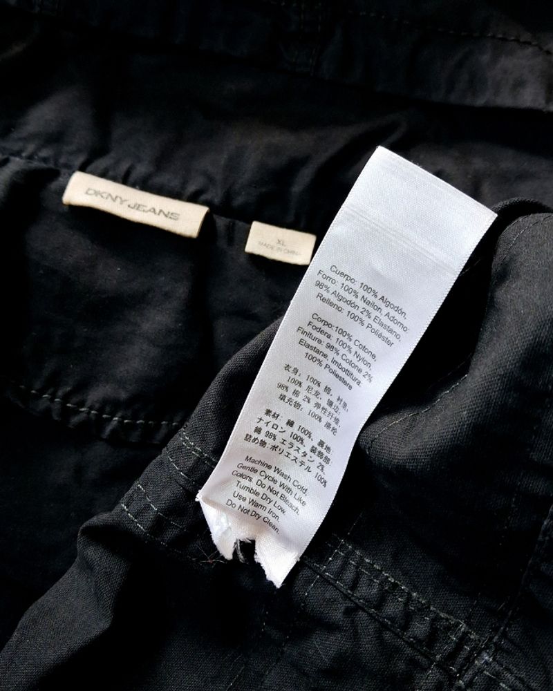 DKNY JEANS FIREMAN FIREFIGHTER REFLECTIVE TOGGLE COAT JACKET, foto 7