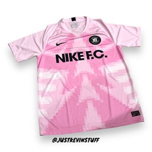 Nike Vintage Streetwear Jersey Pria pink black