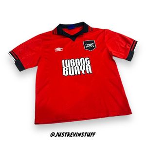 Umbro Vintage Streetwear Jersey Pria red black