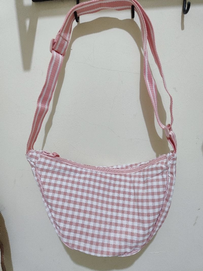 Gingham Bag half Moon, foto 2