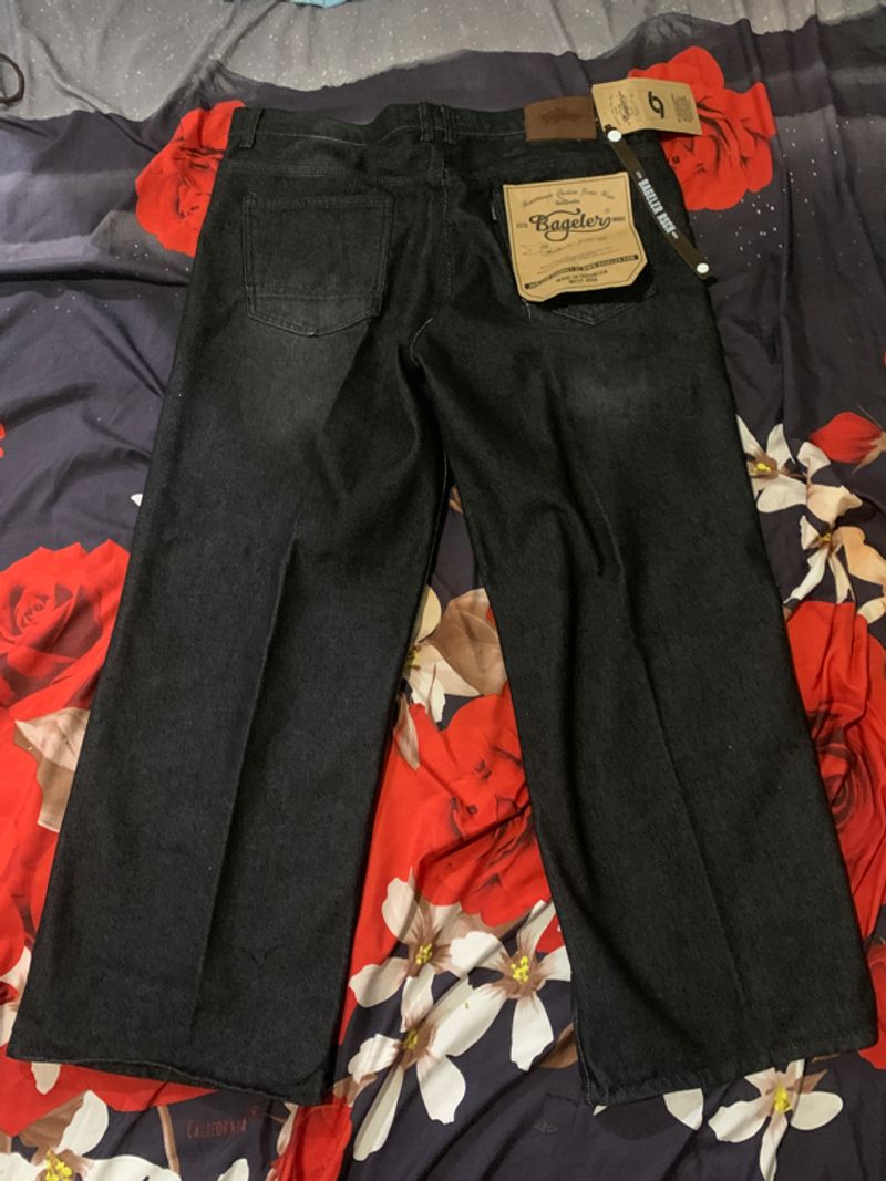 Bageler bagy jeans hitam, foto 3