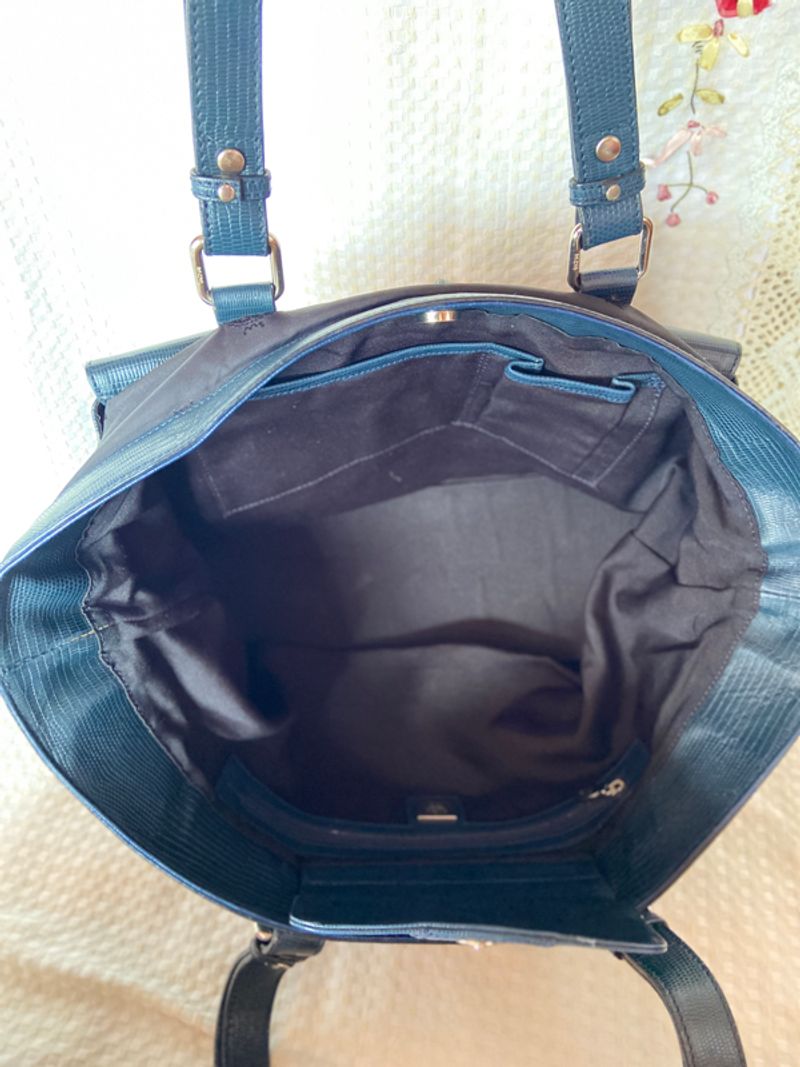 MCM Cloth Tote with silver hardware, foto 7