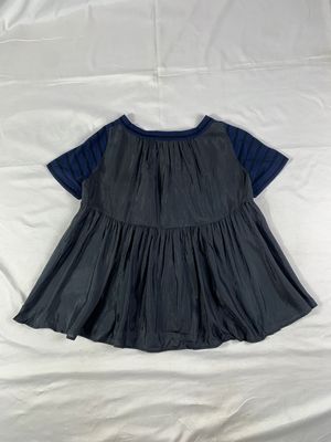 Sacai Luck Stripes Mix Silk Top (M)