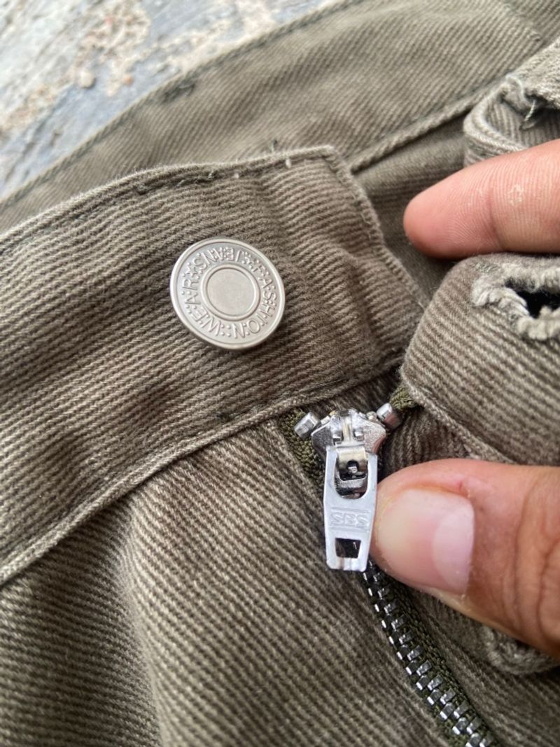 Mossgreen carpenter baggy jeans, foto 5