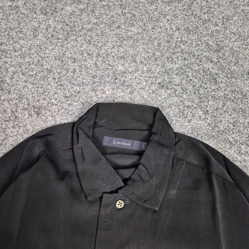 Grage blue open collar shirts, foto 3
