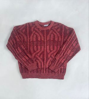 VINTAGE KNIT SWEATER ABSTRACT