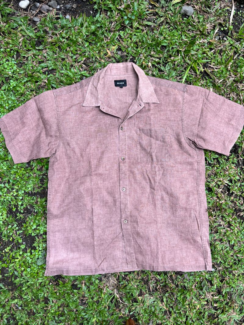 Beams Camp Shirt - Open Collar, foto 2