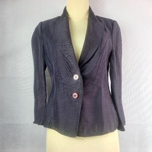 AK Anne Klein - Blazer Plain Black or Deep Purple