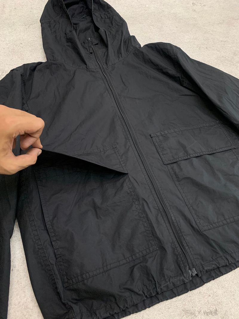 Uniqlo Y2K Gorpcore Windbreaker Pria black, foto 4