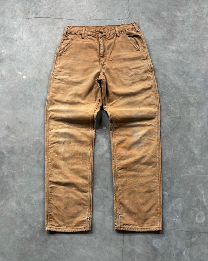 Carhartt Carpenter Flanel Lined B111 BRN, foto 4