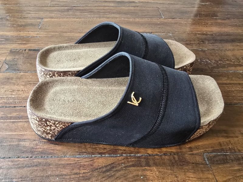 Wedge Wanita black tan, foto 2