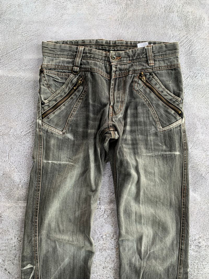 Double focus double waist bootcut washed denim, foto 2