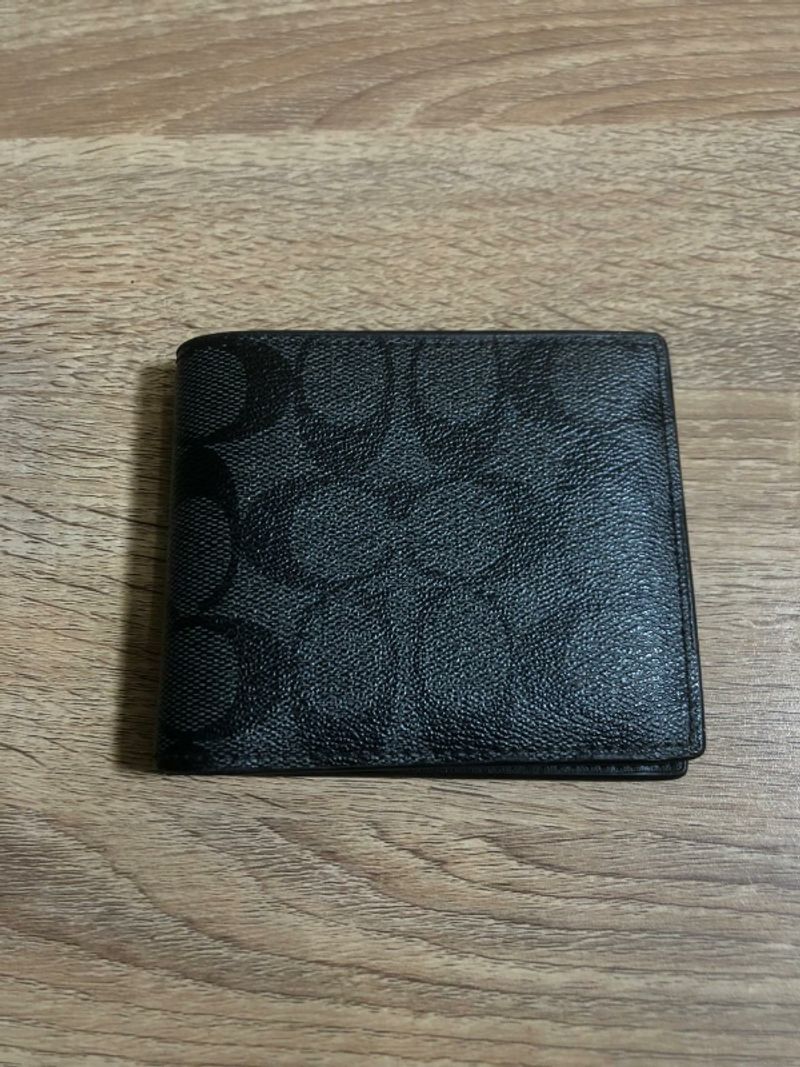 Coach Signature Bifold Wallet Black, foto 2
