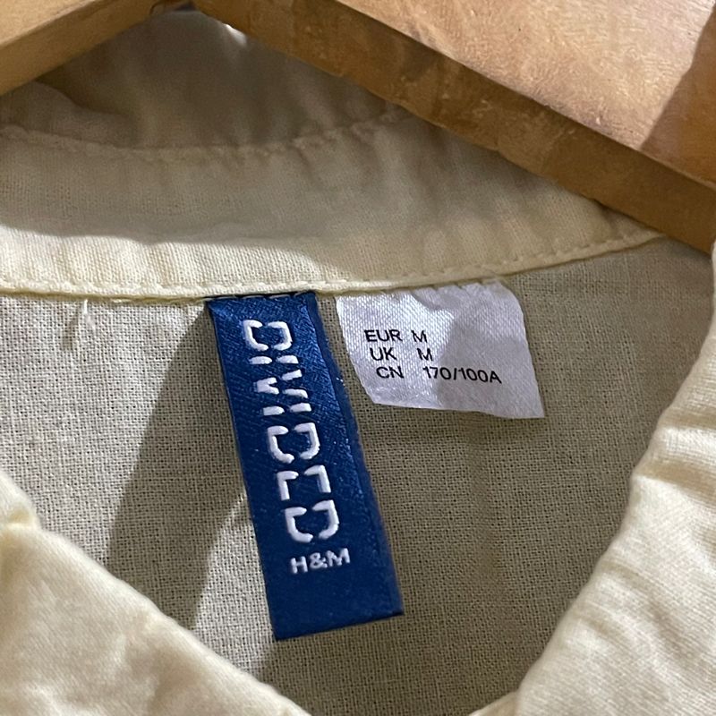 Kemeja H&M Basic Soft Mustard Casual, foto 6