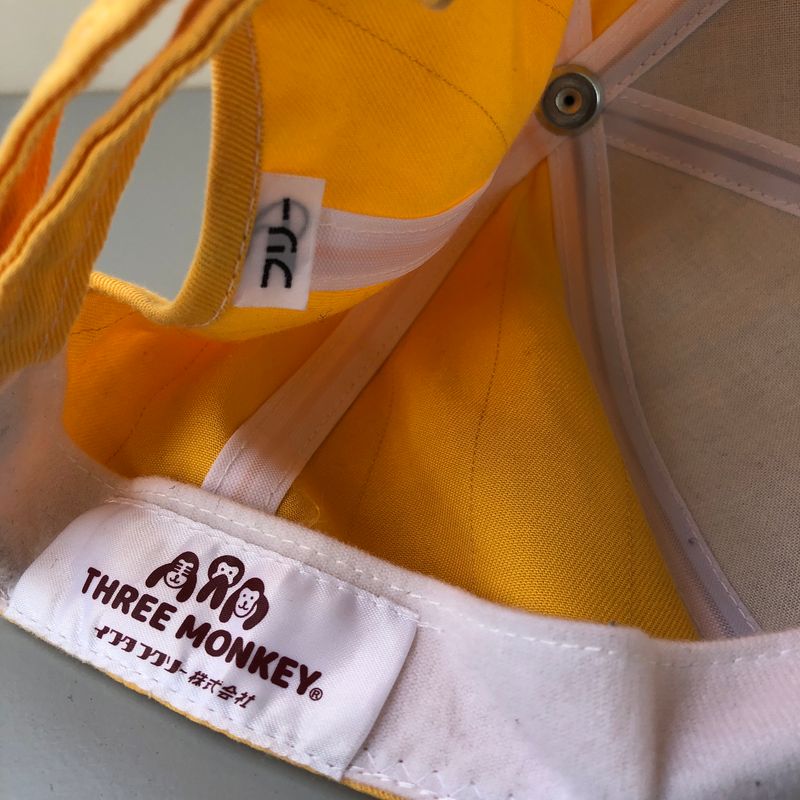 Vintage Biker Hat Pria navy yellow, foto 8