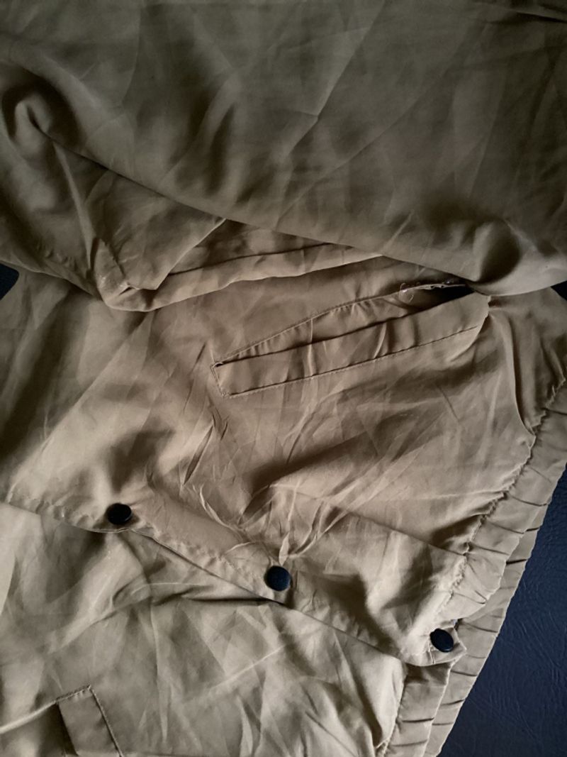 Work Jacket Semi Kemeja GaojiwenHu0 Cream Basic, foto 2