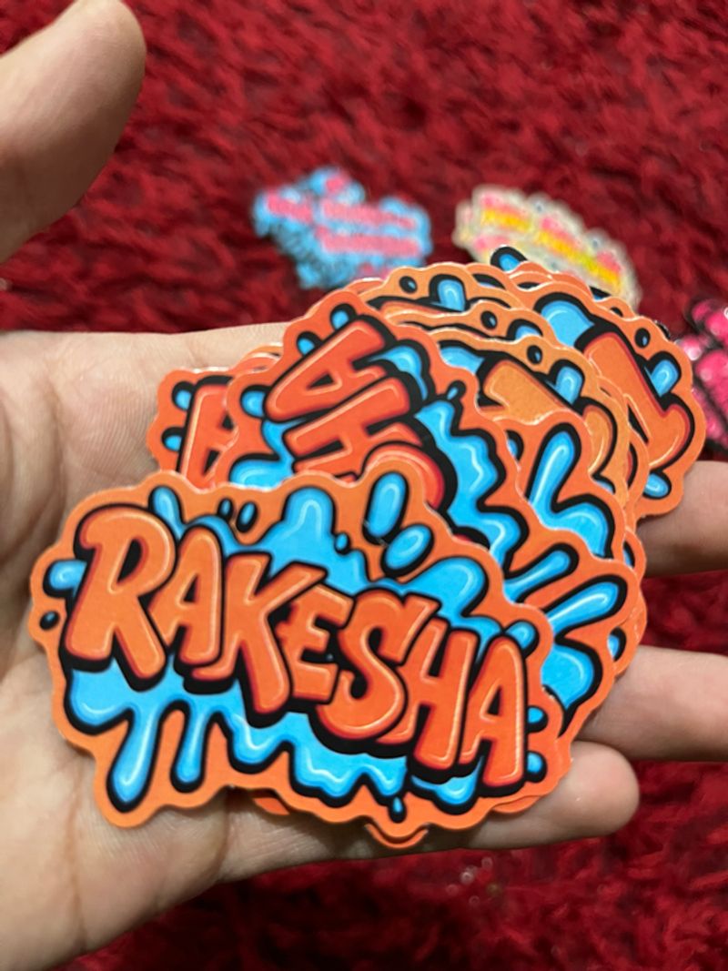 8pcs stiker pack rakesha, foto 8