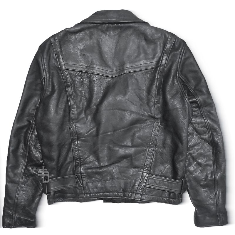 Grunge Biker Leather jacket Pria black, foto 2