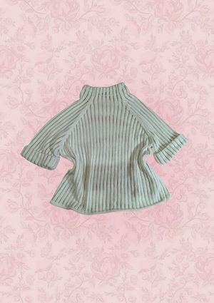 vanilla cream mock neck