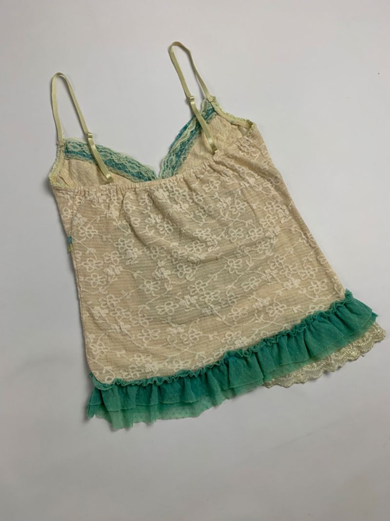 Y2k Tank Top Ruffle Cami, foto 6