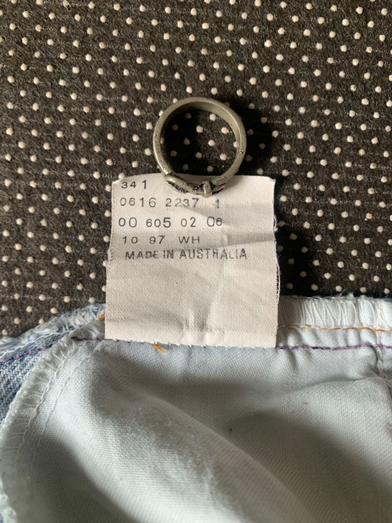 1997 Orange Tab Levi’s 605 Jeans, foto 3