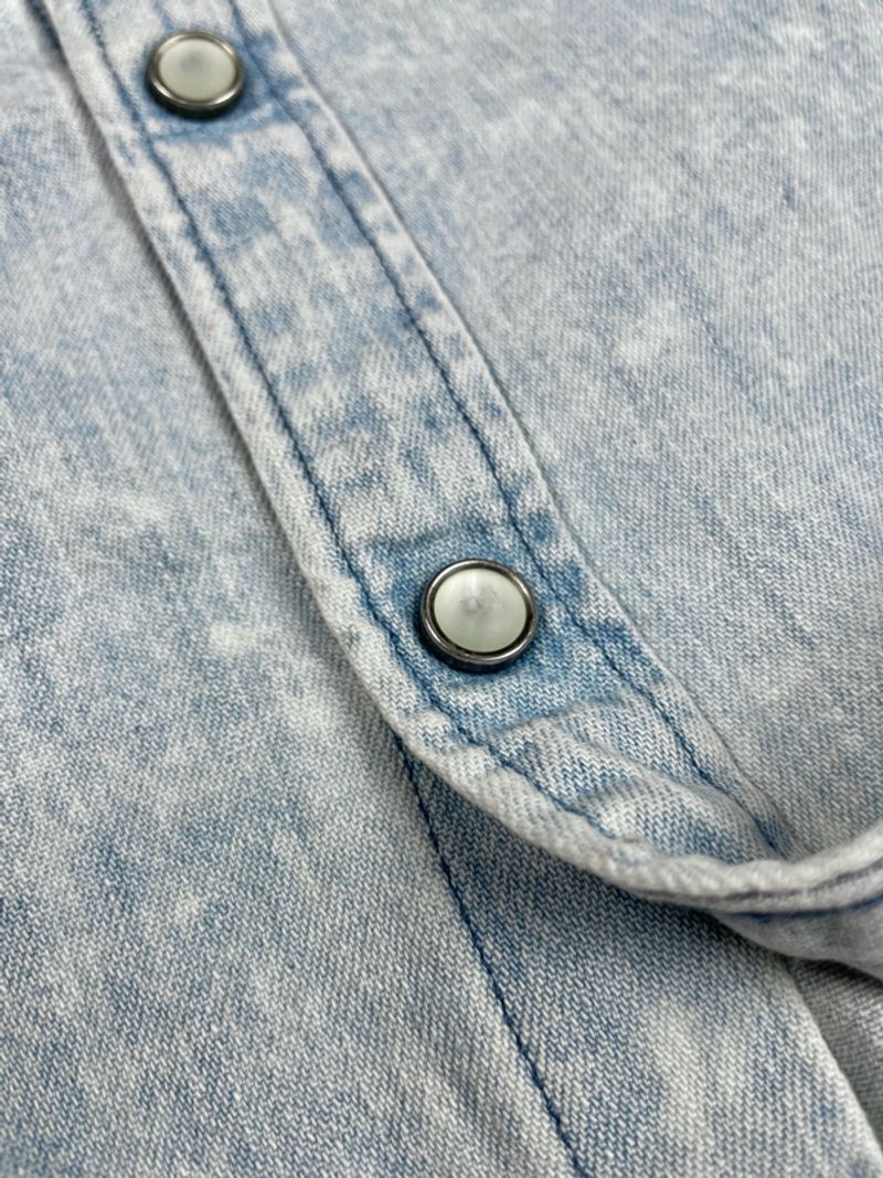LEVIS SAWTOOTH WESTERN SHIRT BLUEWASHED, foto 4