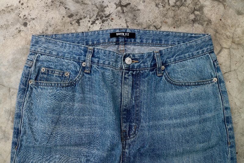 DRAW FIT reguler straight blue wash, foto 2