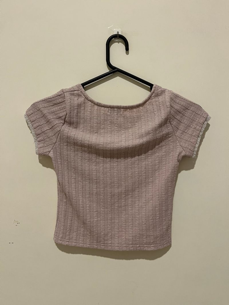 Grey-ish pink crop top, foto 2