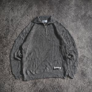 Japanese brand Casual Sweater Pria gray