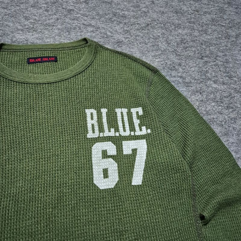 Blue blue japan waffle longsleeve, foto 2