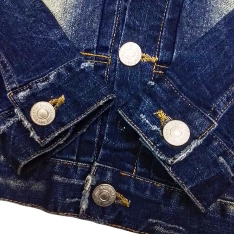 CREATIVE.ANT Distressed Washed Jacket Jeans Type II, foto 6